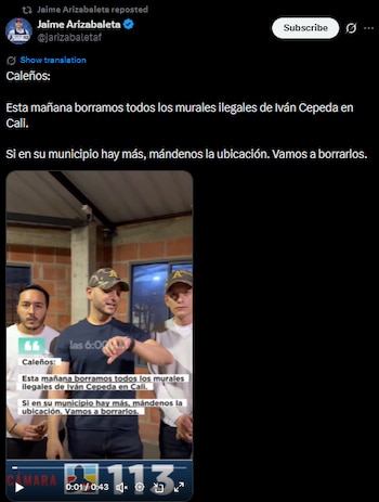 Jaime Arizabaleta anunció eliminación de