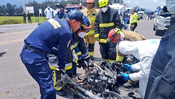 El accidente registrado en la vía Zipaquirá-Ubaté habría sido causado por un vehículo sin frenos - crédito @JorgeEmilioRey/X
