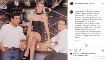 Post en Instagram de Mary Méndez. Foto: Instagram @marymendez55