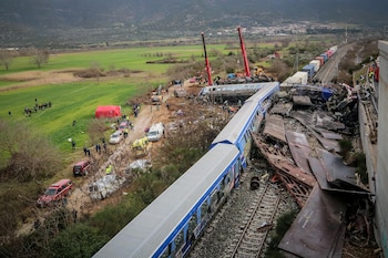 Accidenteen el valle de Tempe, en Grecia, 2023. (Europa Press)