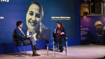 Mercedes Méndez Ribas, directora ejecutiva de Fundación Cimientos, en el auditorio de Ticmas en la Feria del Libro