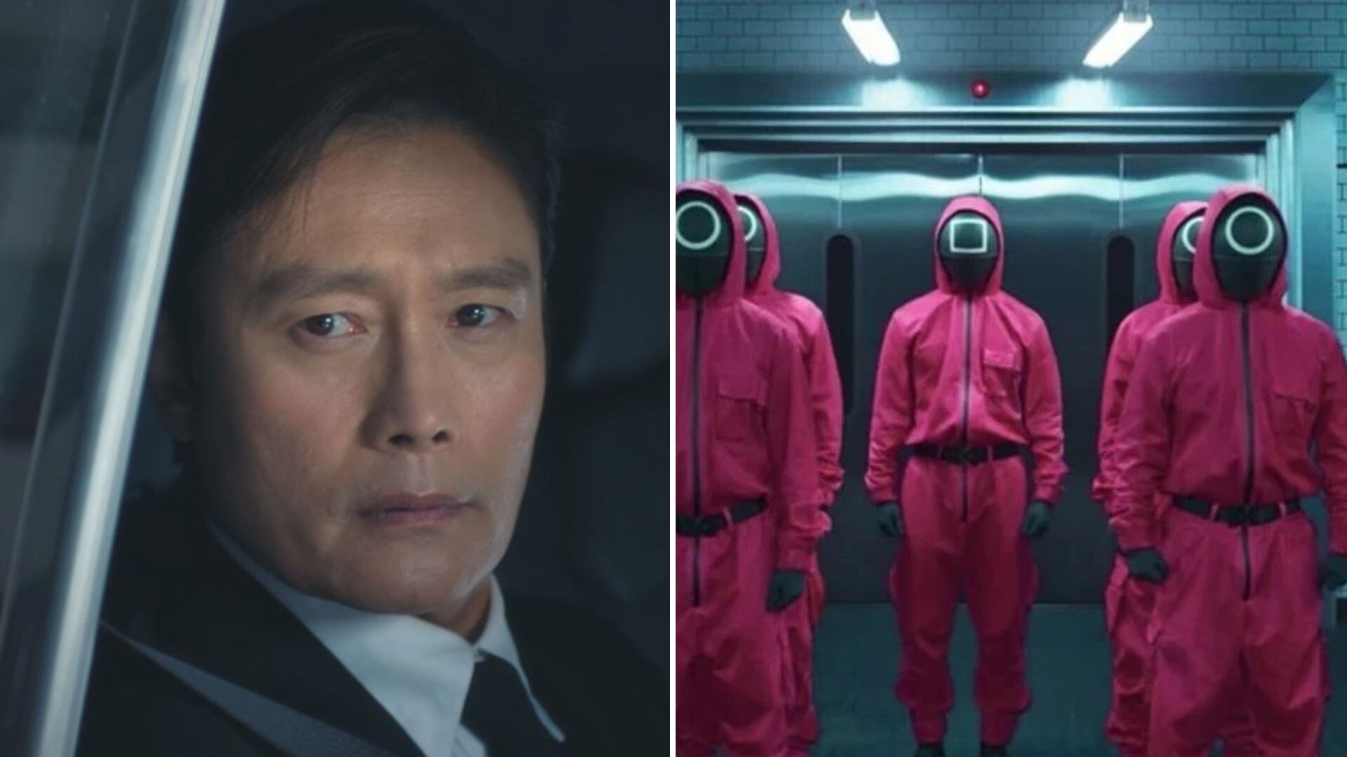 La última mirada entre el Front Man y la reclutadora en Los Ángeles sugiere una conexión directa entre ambas versiones del juego (Netflix)