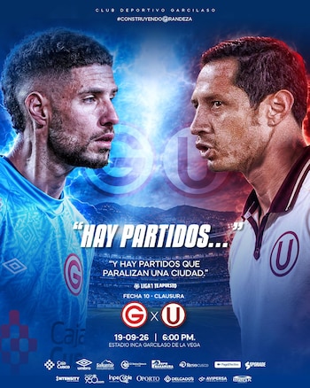Deportivo Garcilaso recibe a Universitario por la fecha 10 del Torneo Clausura 2026.