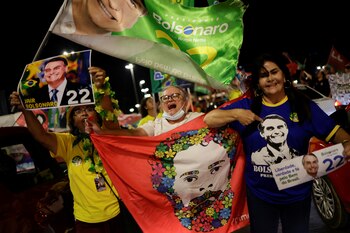 Partidarios del presidente de Brasil