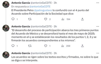 Respuesta de Antonio García a las declaraciones de Petro