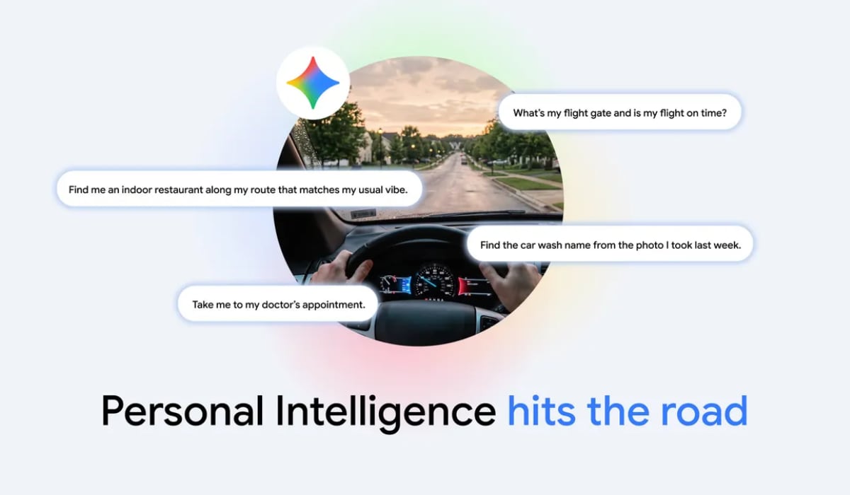 Google comenzó el despliegue de la función Inteligencia Personalizada de Gemini en Android Auto.