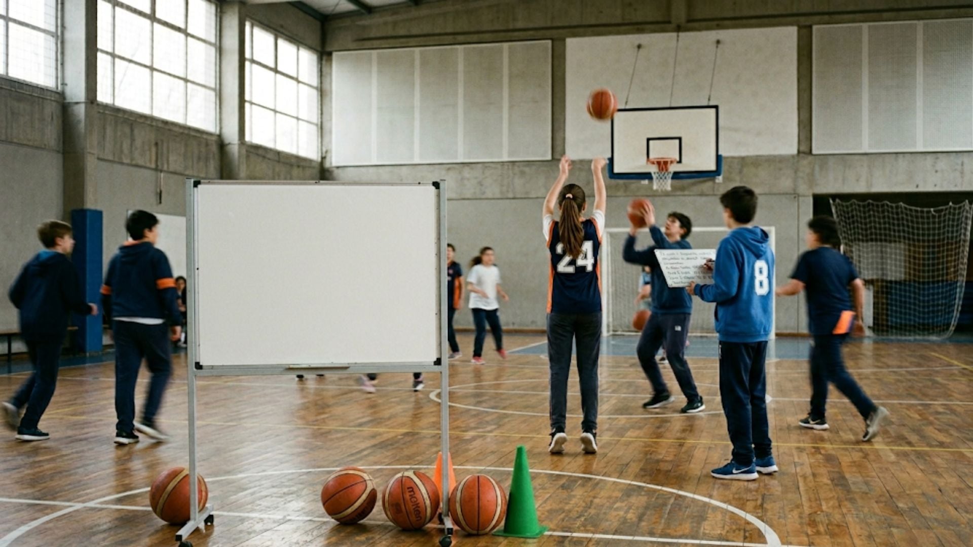 Los cuestionarios del estudio registraron una motivación intrínseca un 24% más alta en las sesiones de básquetbol con matemáticas que en las clases convencionales de matemáticas (Imagen Ilustrativa Infobae)