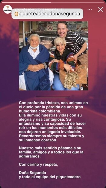 Piqueteadero Doña Segunda también lamentó