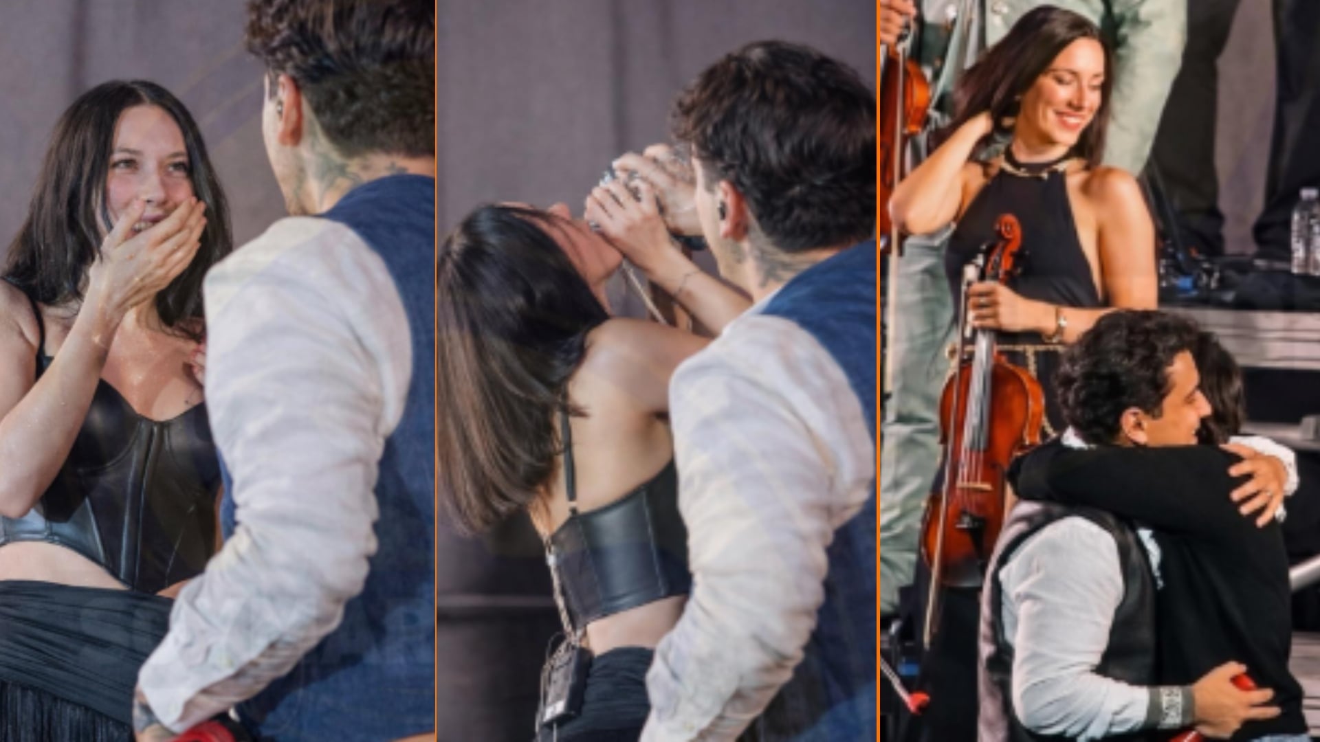 El compositor sonorense vuelve a ser vinculado sentimentalmente con una mujer, esta vez Esmeralda Camacho, violinista que lo acompaña en su tour. (Captura de pantalla, Facebook)