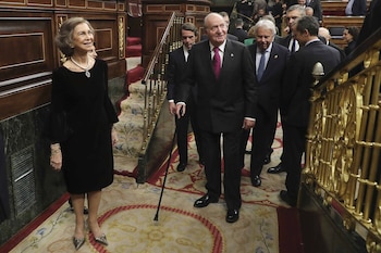 Los reyes eméritos Juan Carlos