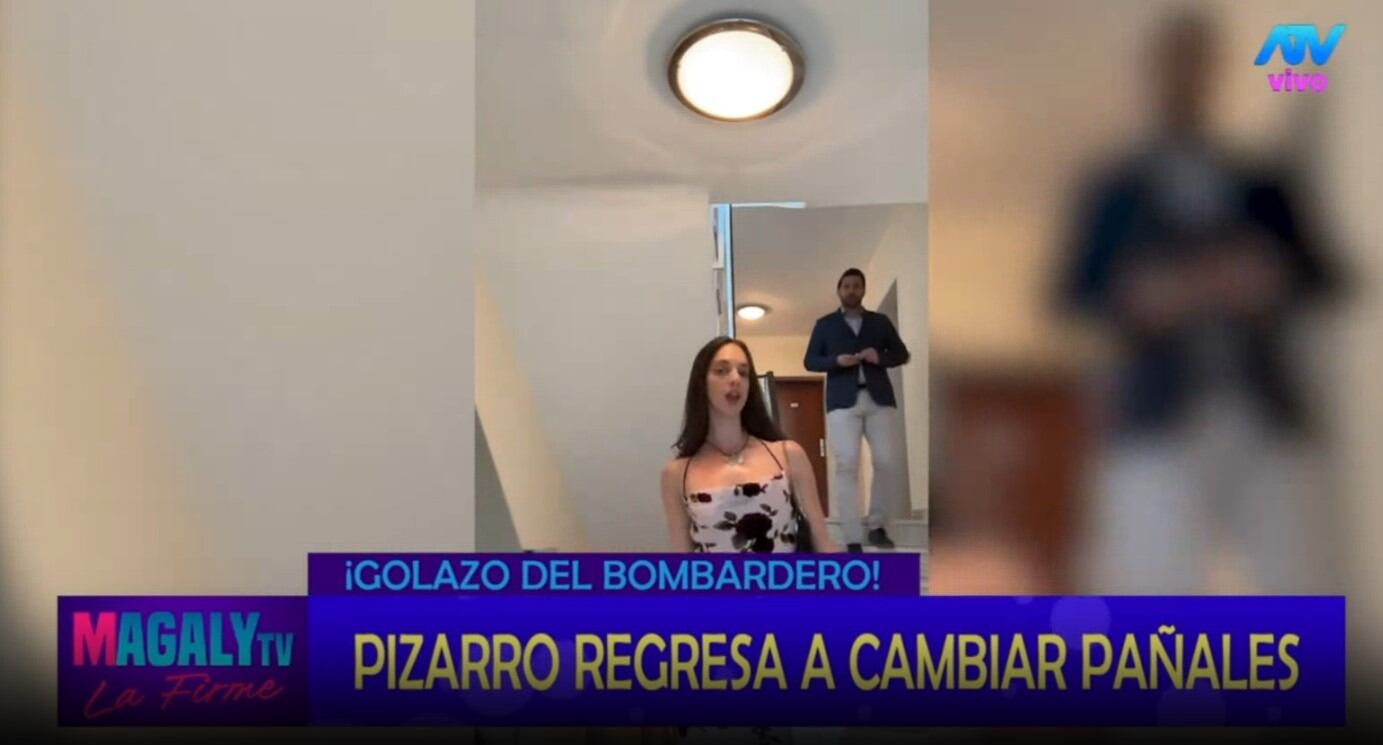 Claudio Pizarro sorprende: tiene un bebé de siete meses con su novia peruana, Helen Ballón. Infobae Perú / Captura TV - Magaly TV La Firme