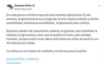 Petro debatió en redes sobre