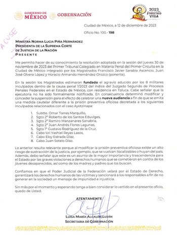 Luisa María Alcalde presentó la