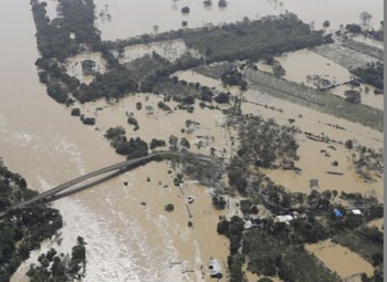 Las intensas lluvias en Canalete