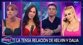 Dalia Durán lanza fuerte calificativo contra John Kelvin y Malú Ferrer durante entrevista telefónica. Captura: Magaly TV La Firme.