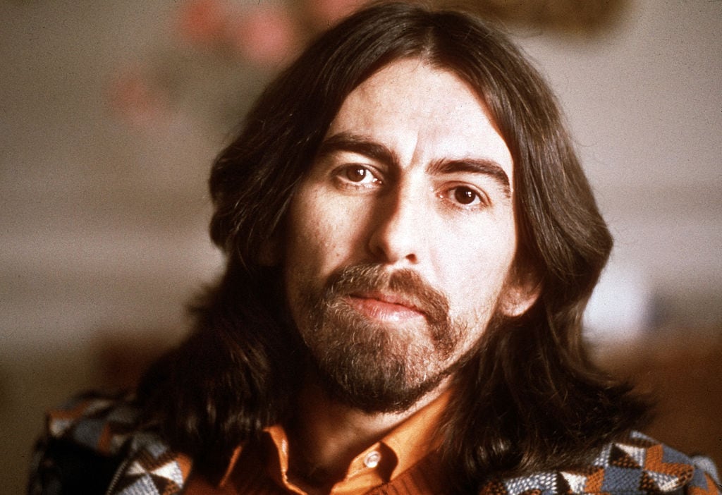 English singer-songwriter, guitarist and former Beatle, George Harrison (1943 - 2001), Cannes, France, 30th January 1976. Harrison is in Cannes for the Midem music industry trade fair. (Photo by Michael Putland/Getty Images)