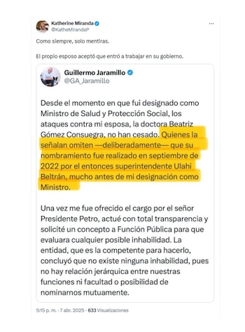 Con este mensaje, la representante