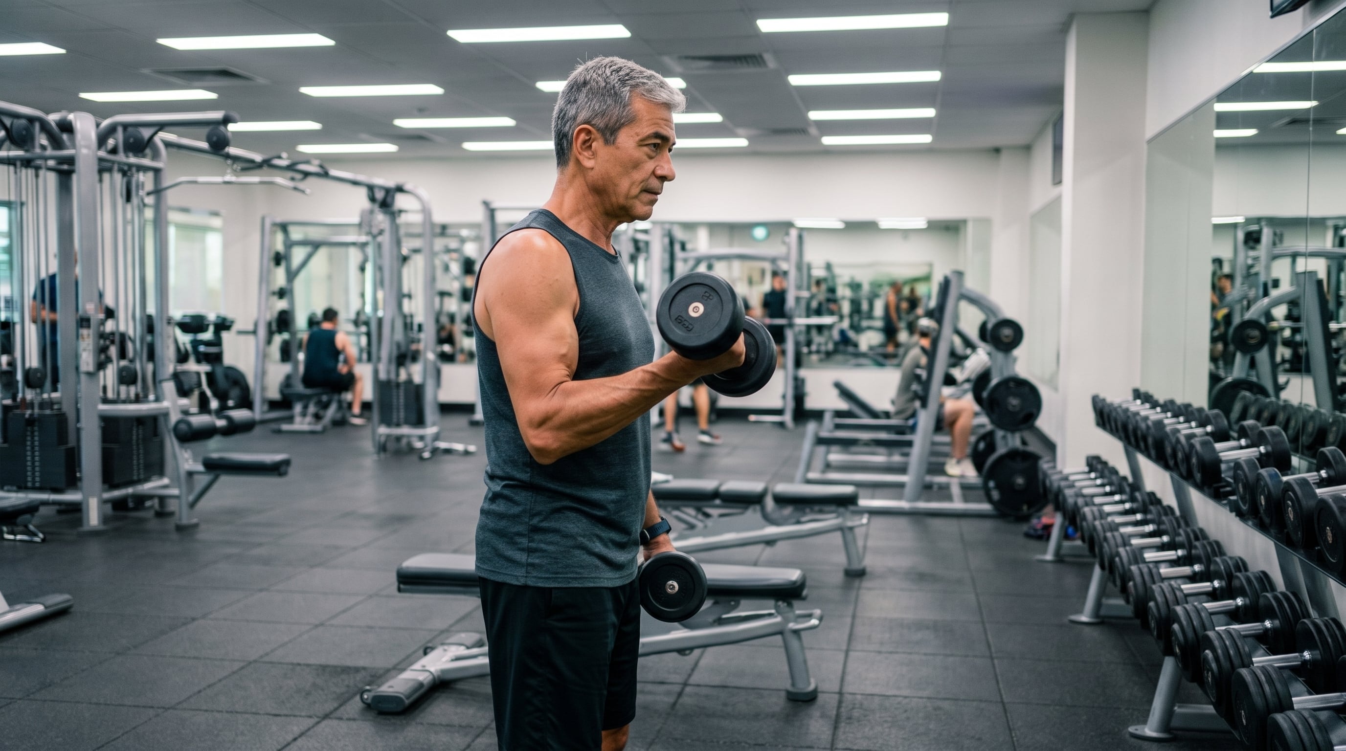 Krahn recomendó usar menos peso y más repeticiones para proteger las articulaciones sin frenar el desarrollo de masa muscular (Imagen Ilustrativa Infobae)