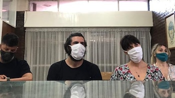 Mónica compartió una foto con