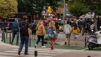 La calle Güemes registro un