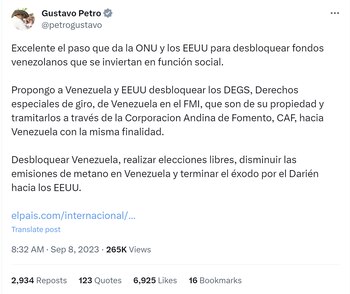 El presidente Gustavo Petro propuso
