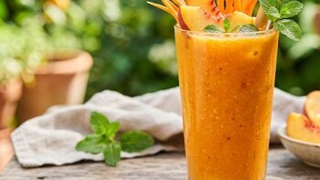 Smoothie de durazno, zanahoria y jengibre: antioxidantes, energía y frescura en cada vaso