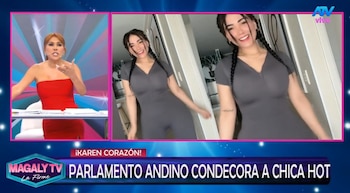 Magaly Medina arremete y cuestiona para qué sirve el Parlamento Andino y sus condecoraciones. Captura: Magaly TV La Firme.
