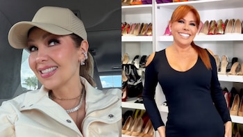 Thalía sorprendió al compartir video de Magaly Medina bailando su nueva versión de “A quién le importa” en redes