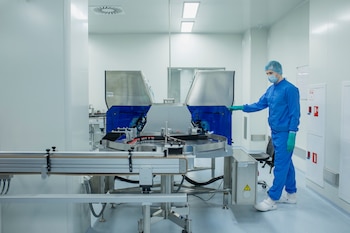 FILE -- A Biocad employee oversees production of the Sputnik V vaccine, in Saint Petersburg, Russia, Feb. 17, 2021. A world divided between the vaccinated and unvaccinated promises relief for economies and families, but the ethical and practical risks are high. (Emile Ducke/The New York Times)