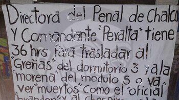 El mensaje fue abandonado junto