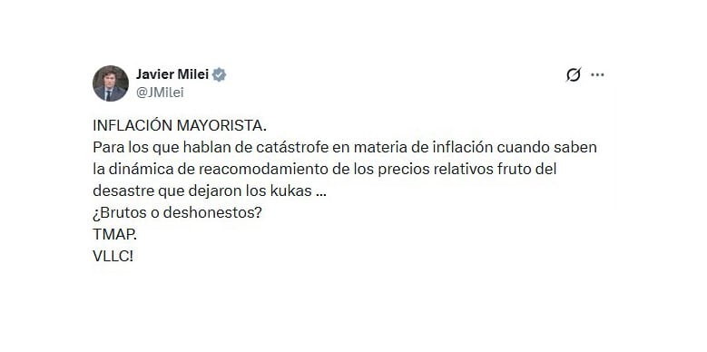 El tuit del Presidente