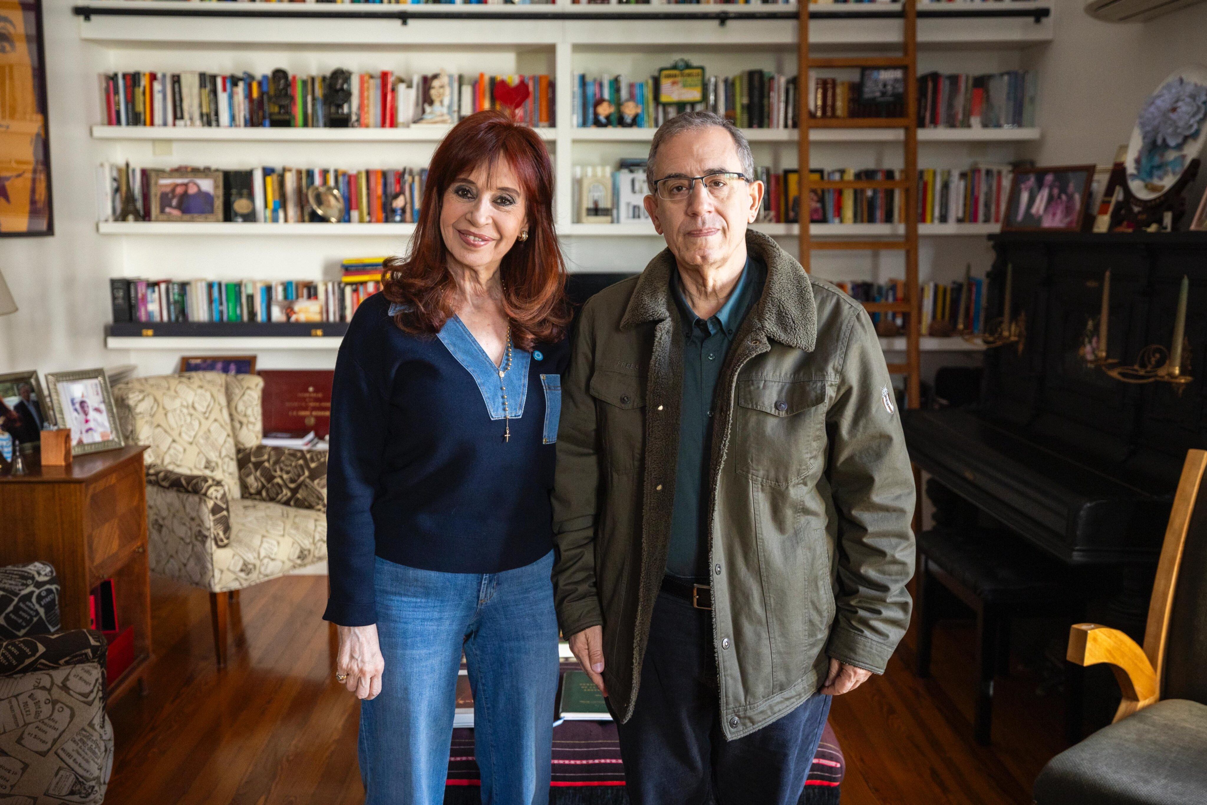 La foto de Cristina Kirchner con Carlos Maslatón
