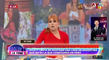 Programa Argentino está al pendiente de Magaly TV La Firme por declaraciones de Milett Figueroa. (Captura: Magaly TV La Firme)
