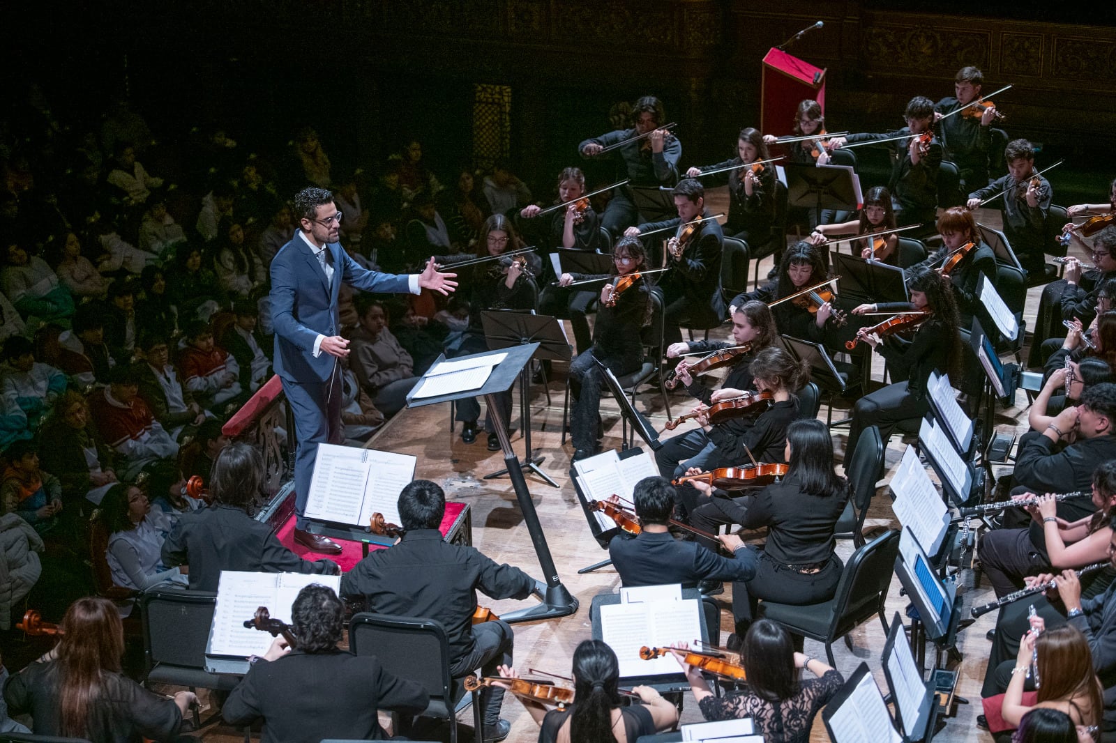 El motivo es visibilizar el trabajo del Programa de Orquestas Infantiles y Juveniles del Ministerio de Educación de la Ciudad (Foto: Teatro Colón)