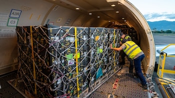 El transporte aéreo de cargas