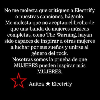 El comunicado de Electrify destaca