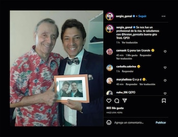 El humorista le dedicó unas