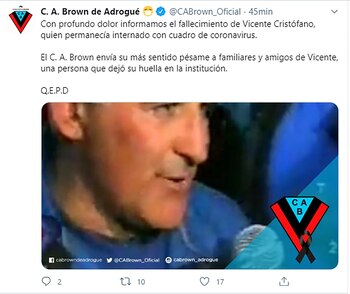 El mensaje en redes sociales