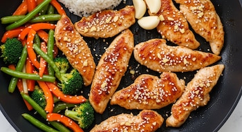 Marinar los muslos de pollo