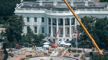 El presidente del Supremo autoriza que continúen las obras del salón de baile de la Casa Blanca