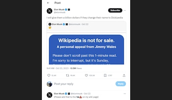 Musk ofrece un billón de