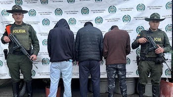 Capturaron en Antioquia a tres