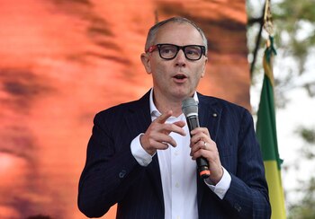 Stefano Domenicali en un acto