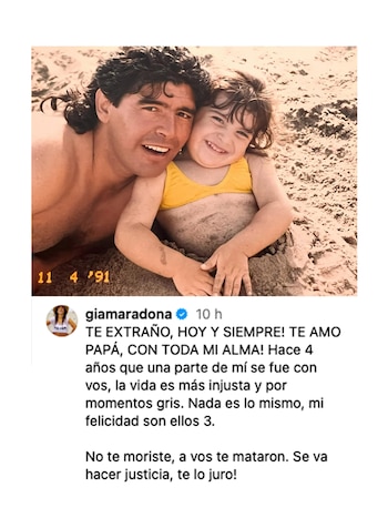 El mensaje de Gianinna