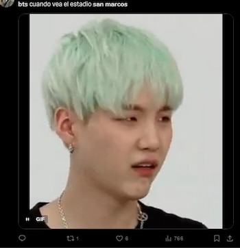 Taehyung y su inesperada reacción a ARMY en Lima: “Tienen una energía increíble”. Captura: X.