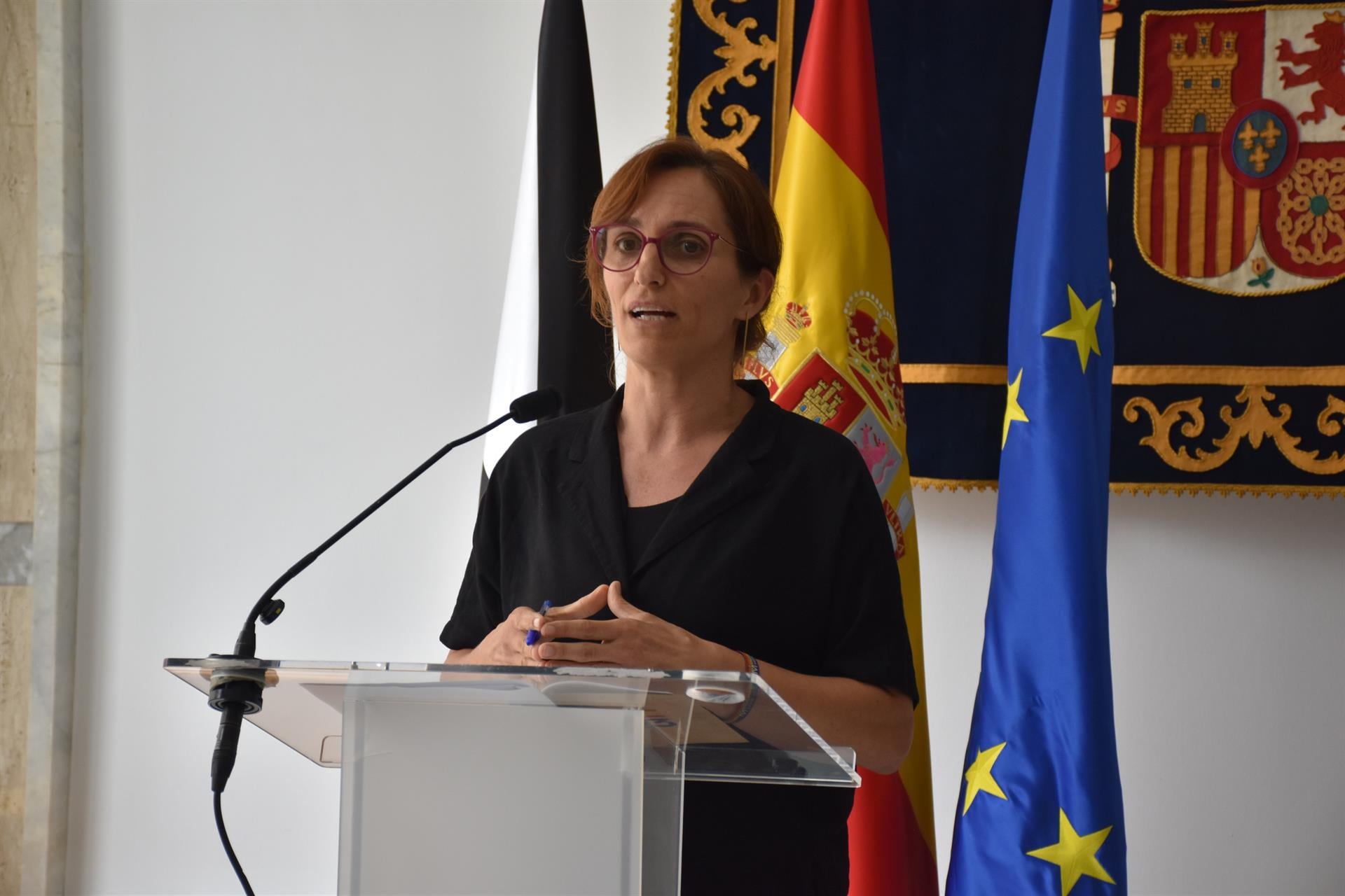 Imagen de archivo de la ministra de Sanidad, Mónica García. (Europa Press)