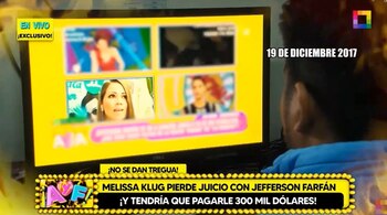 Melissa Klug y las razones por las que perdió el juicio con Jefferson Farfán. (Willax)