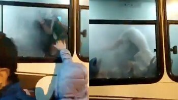 En las imágenes, difundidas en