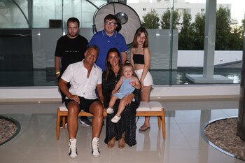 La familia completa en Punta