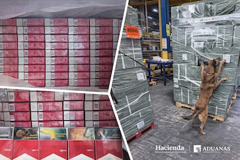 De acuerdo con la autoridad, la mercancía procedía de Singapur. (Crédito: Hacienda, Aduanas)
